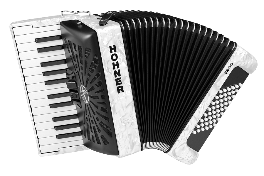 Accordéon Hohner Bravo II 48 blanc