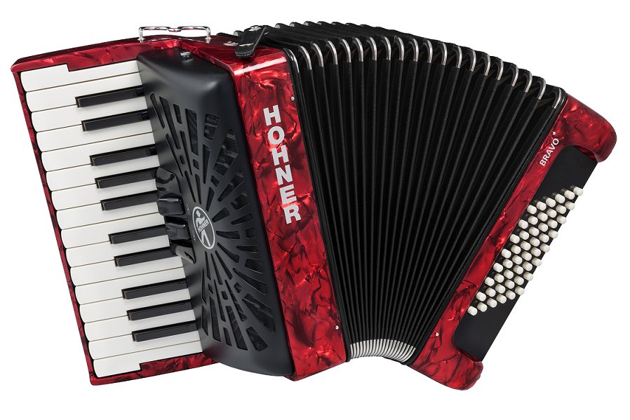Accordéon Hohner Bravo II 48 rouge